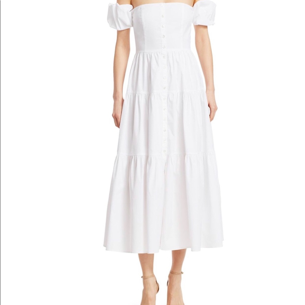 Off Shoulder White Summer Dress - Picture 13 of 13